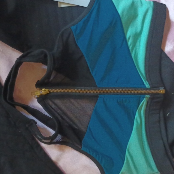 Beach Bunny NWT B Fit Double Standard Sz 6 MD Legging Halter Set - Picture 6 of 10